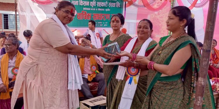 सृजना सानाकिसान कृषि सहकारीको १२ औ साधारणसभा सम्पन्न ,