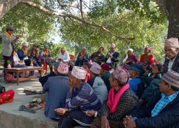 गुर्भाकोट ११ मा दिपावली तथा छटको सुभकामना आदानप्रदान