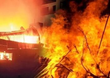 लक्ष्मीपुजाको दियोबाट आगो सल्किदा ६ लाख बढीको क्षति