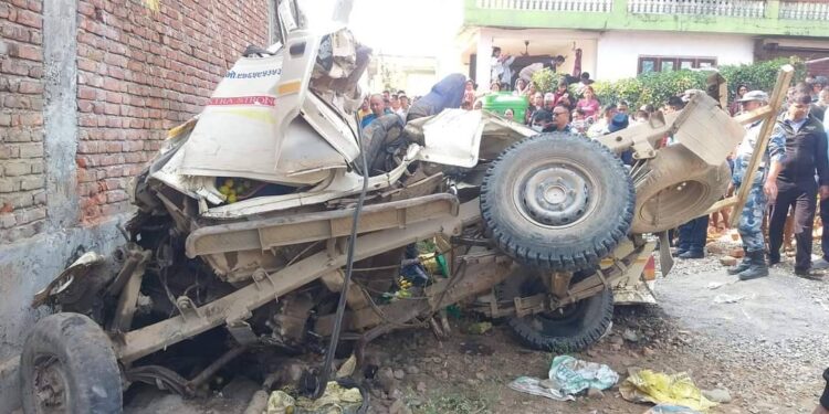 नवलपरासीमा  जीप दुर्घटना हुदा मृत्यु हुनेको सङ्ख्या सात पुग्यो