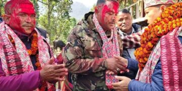गुर्भाकोट ५ र ६ मा कांग्रेसको सुदृढीकरण : पूर्वमाओवादी उम्मेदवार नरबहादुर बिक र पूर्वलडाकु अजय वलीसहित युवा नेता कांग्रेस प्रवेश
