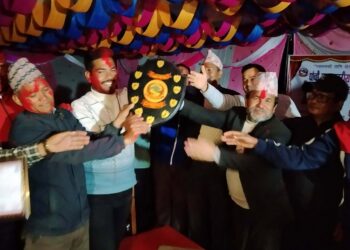 सल्यान बनगाडको‌ ५ औँ राष्ट्रपति रनिङ शिल्डको उपाधि त्रिभुवन जनता मावि च्युराको‌ पोल्टामा