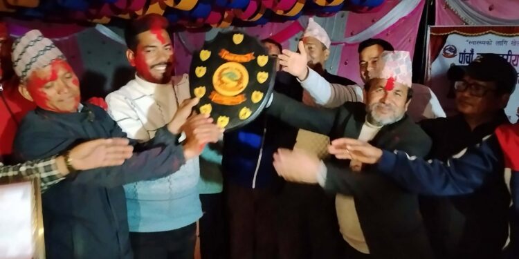 सल्यान बनगाडको ५ औँ राष्ट्रपति रनिङ शिल्डको उपाधि त्रिभुवन जनता मावि च्युराको पोल्टामा