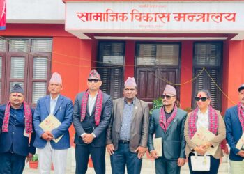 कर्णाली प्रदेश खेलकुद परिषद्का नवनियुक्त सदस्य–सचिव रविन्द्र चन्दले लिए शपथ