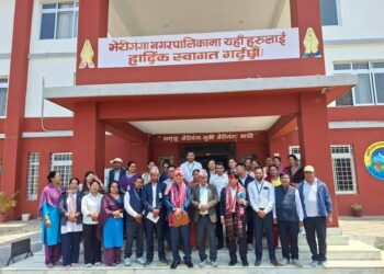 भेरीगंगामा प्रमुख प्रशासकीय अधिकृत हरिबहादुर खत्रीलाई स्वागत