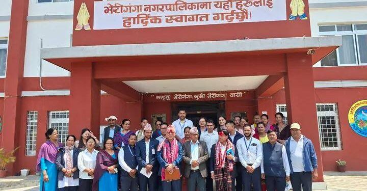 भेरीगंगामा प्रमुख प्रशासकीय अधिकृत हरिबहादुर खत्रीलाई स्वागत