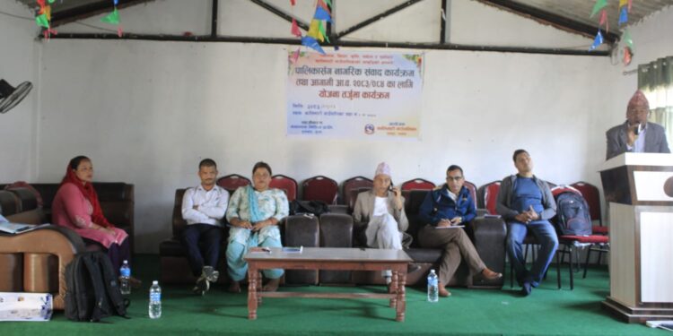 कालिमाटी ३ मा पालिकासँग नागरिक संवाद तथा योजना तर्जुमा कार्यक्रम सम्पन्न