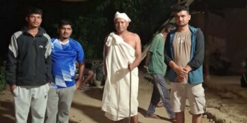 दुःखको घडीमा शोकाकुल परिवारलाई खाद्यान्न सहयोग