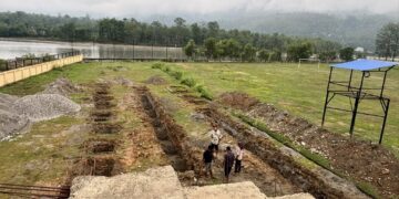 गोकलपुर मिनिरङ्गशालामा थप प्याराफिट निर्माण सुरु